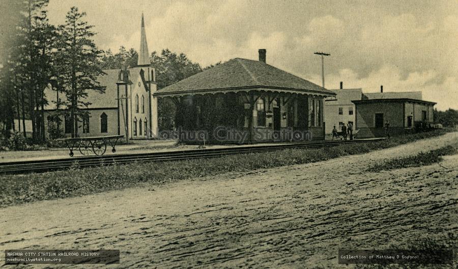 Postcard: East Baldwin, Maine Railroad Station